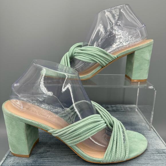 Stuart Weitzman Mint Green Heeled Sandals - Picture 1 of 11